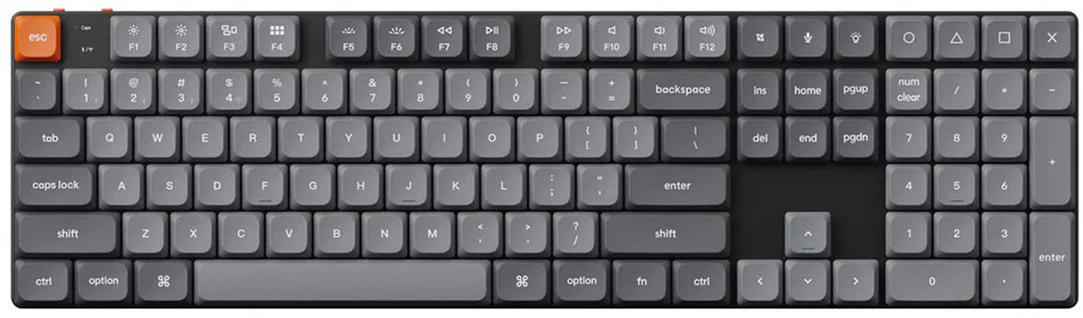 Keychron - K5 Max 100% Custom Wireless RGB Mechanical Keyboard with Programmable QMK/VIA Hot-Swappable Red Switch - Black