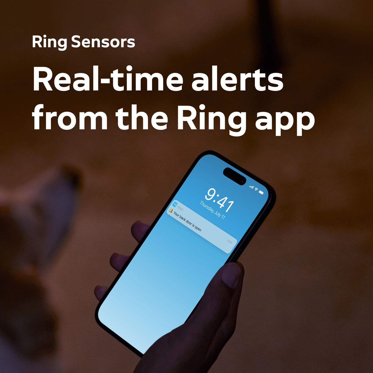 Ring - Outdoor Cam 2K Battery-Powered with Window & Door Sensor, Glass Break Sensor, and Panic Button - White