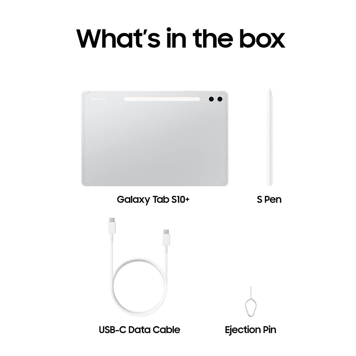 Samsung - Geek Squad Certified Refurbished Galaxy Tab S10+ - 12.4" 256GB - Wi-Fi - with S-Pen - Platinum Silver