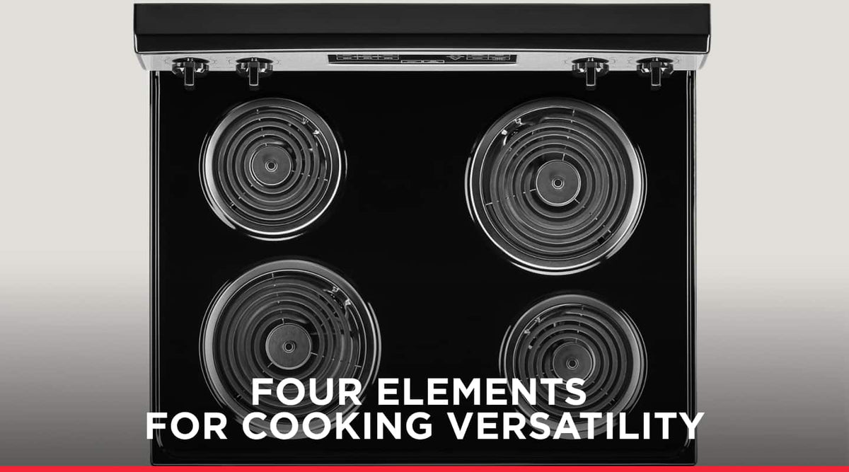 Amana - 30-inch Electric Range with Bake Assist Temps - Stainless Steel