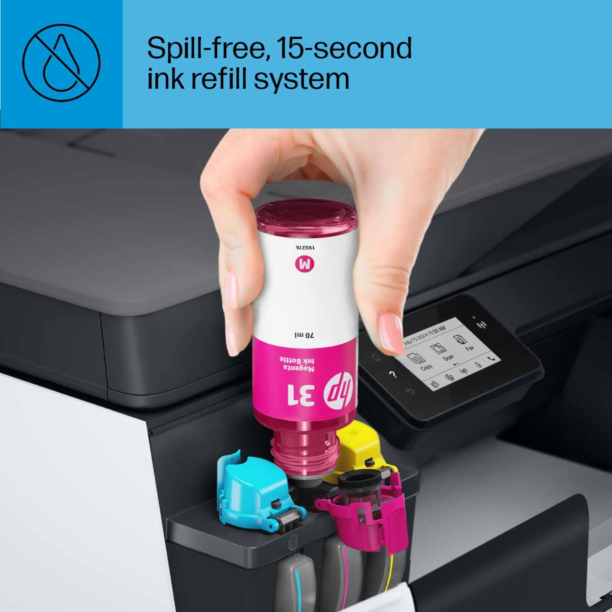HP - Smart Tank Plus 651 Wireless All-in-One Cartridge-Free Supertank Inkjet Printer with 3 Years of Ink Included¹ - White