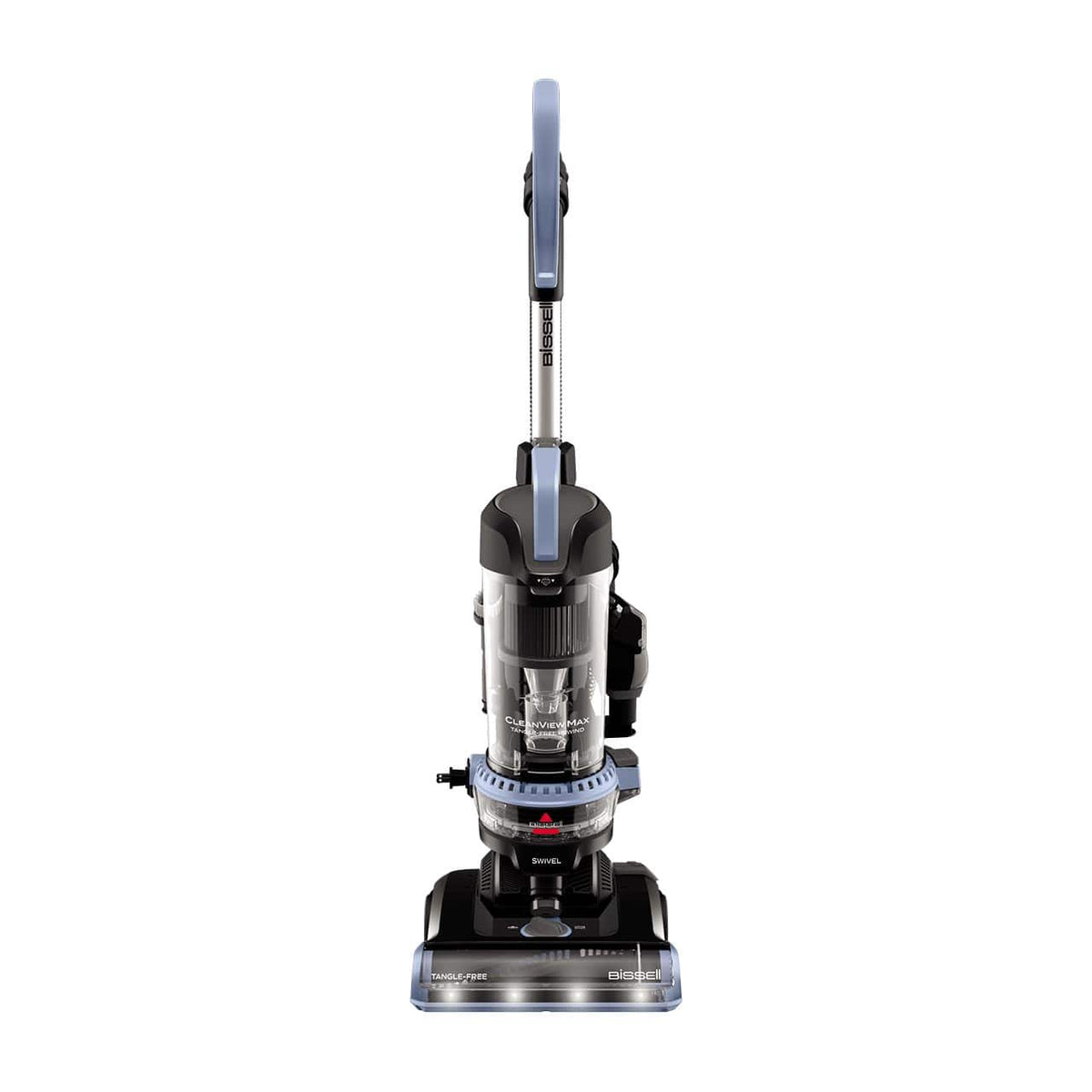 BISSELL - CleanView Max Tangle-Free Rewind Upright Vacuum - Black / Lake