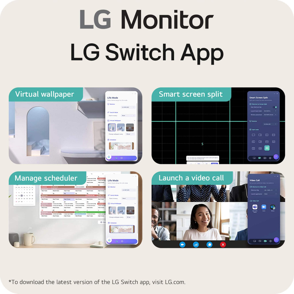 LG - 27" Monitor QHD IPS 100Hz with HDR10 (HDMI USB-C) - Black