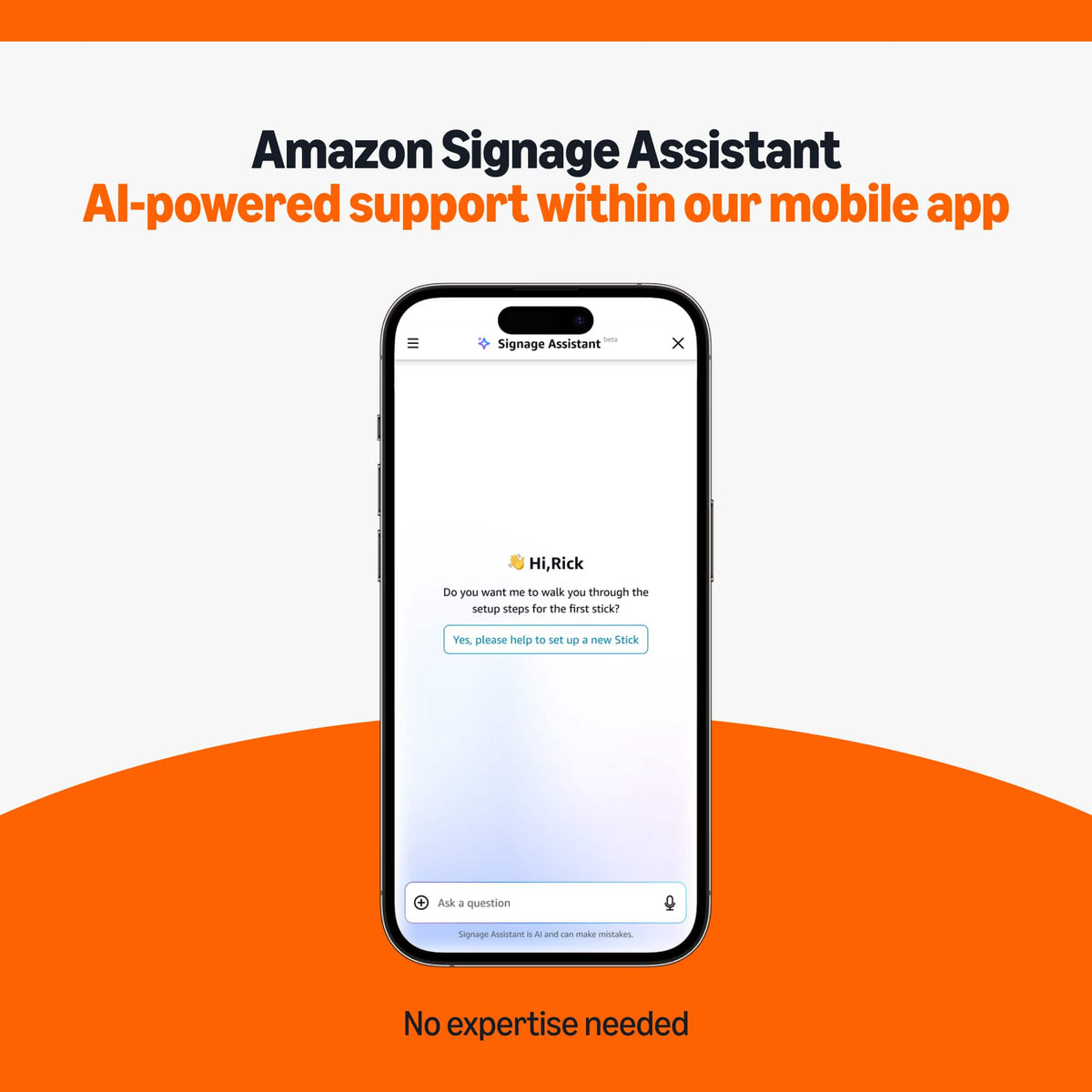 Amazon - Signage Stick – Pro 4K Signage – 16GB - Designed for Businesses, Easy Setup w/ free Mobile App/CMS Compatibility - Black