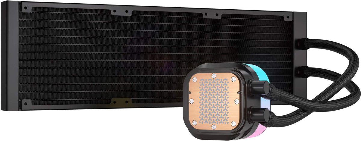 CORSAIR - iCUE LINK TITAN 360 RX Liquid CPU Cooler with RGB Lighting - Black
