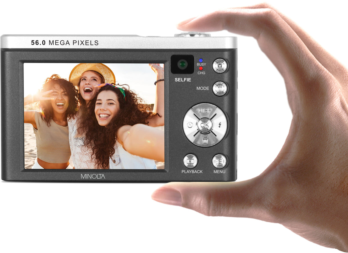 Minolta - MNB5Z 56.0 Megapixel 5K Digital Camera with 5x Optical Zoom Lens - Black