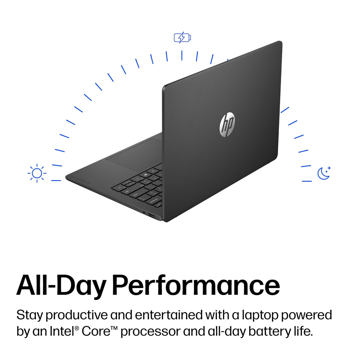 HP - OmniBook 3 - 14" 2K Touchscreen Laptop - Intel Core 3 304 (2026) - 8GB Memory - 128GB UFS - Jet Black