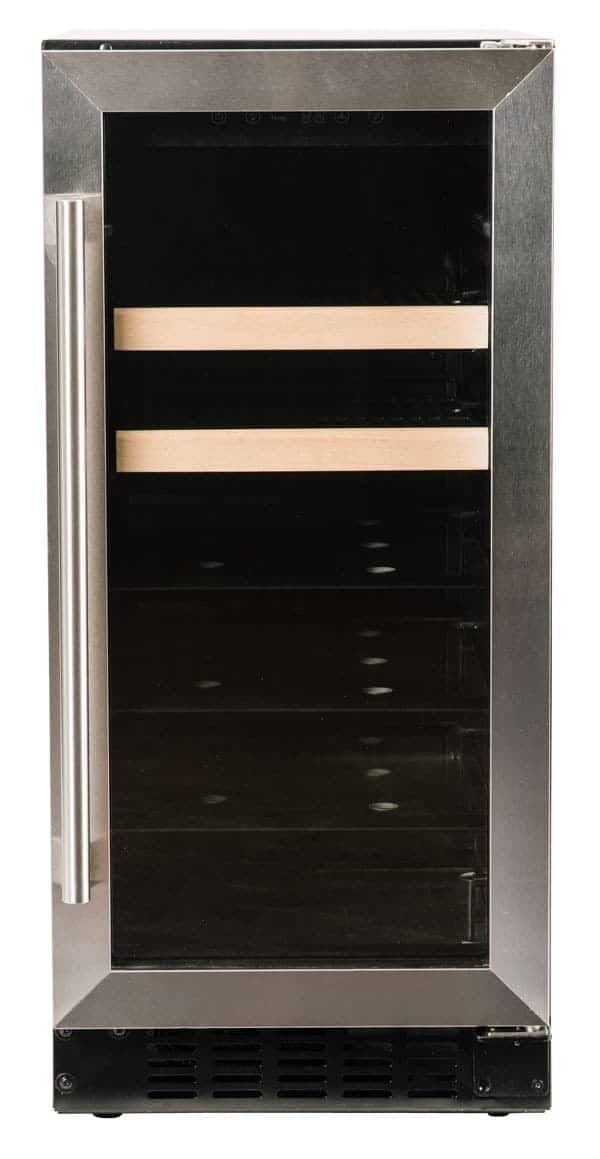 Azure - 15" Beverage Center w/ Glass Door & Stainless - Stainless Steel
