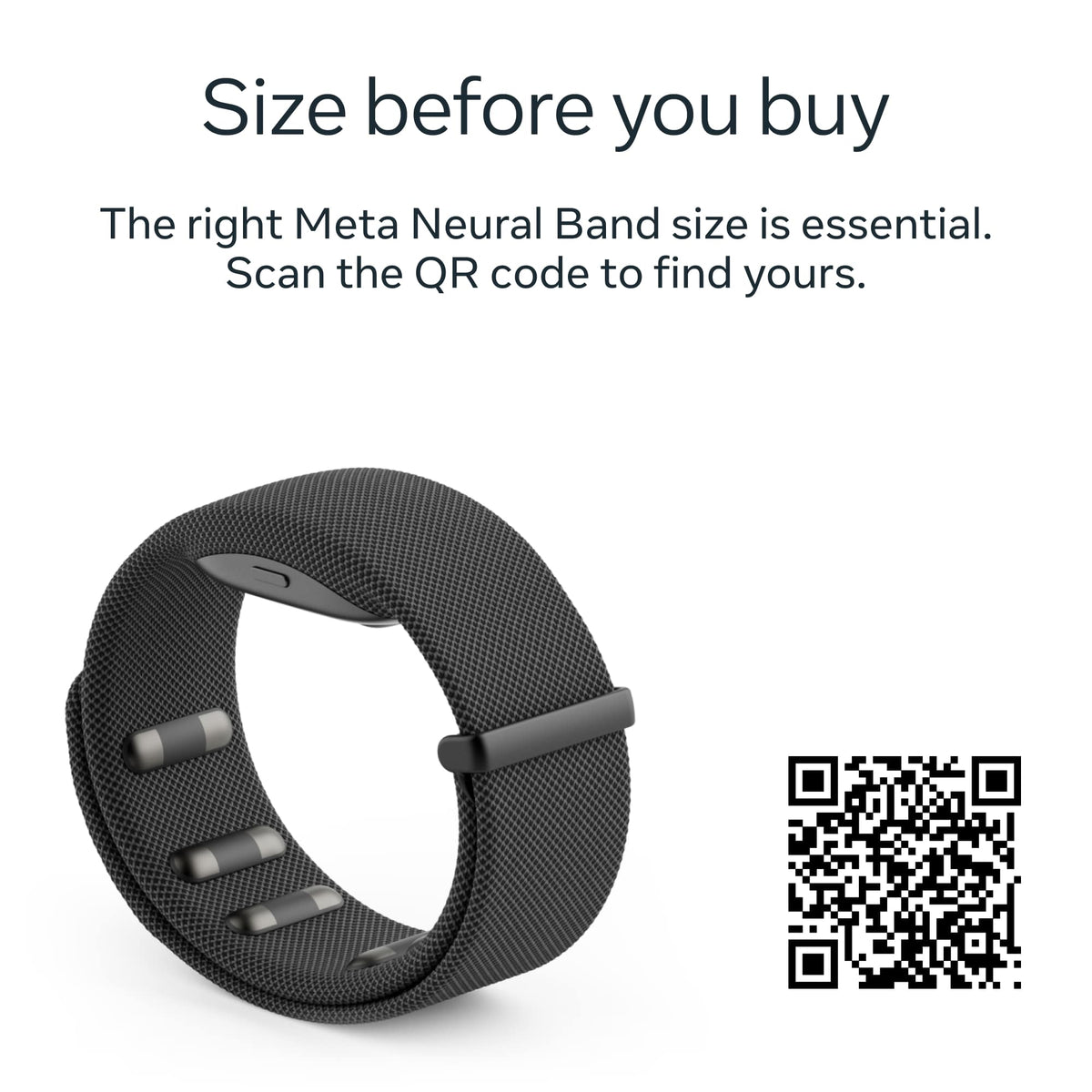 Meta - Ray-Ban Display & Neural Band | AI glasses with in-lens display - Shiny frame, large - band size 1 - Black