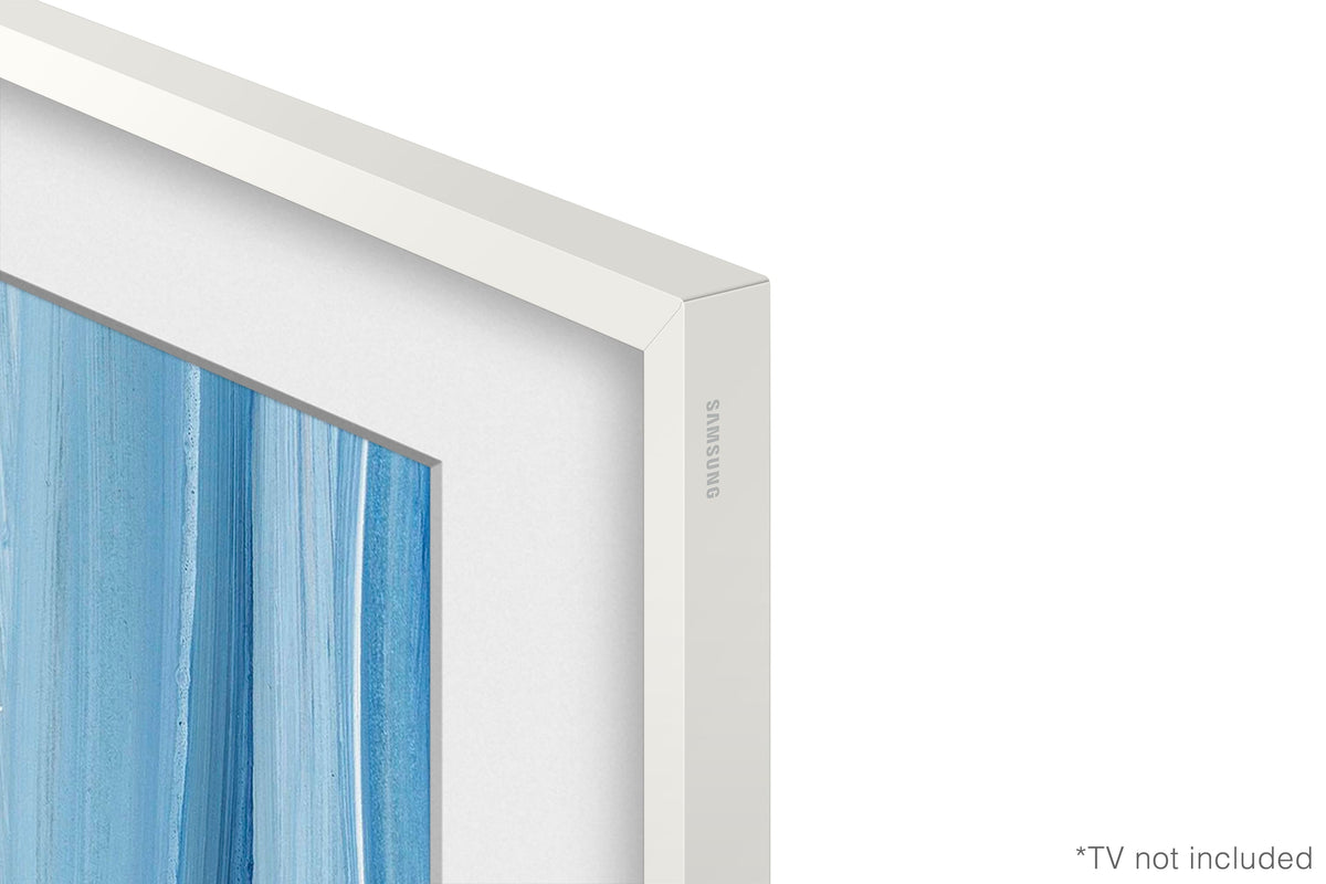 Samsung - 43" The Frame Customizable Bezel - Modern - White