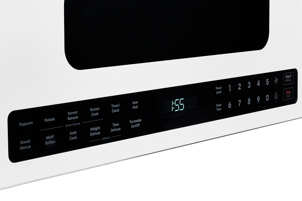Unique Appliances - 30" Classic Retro Over-the-Range Microwave - Marshmallow White