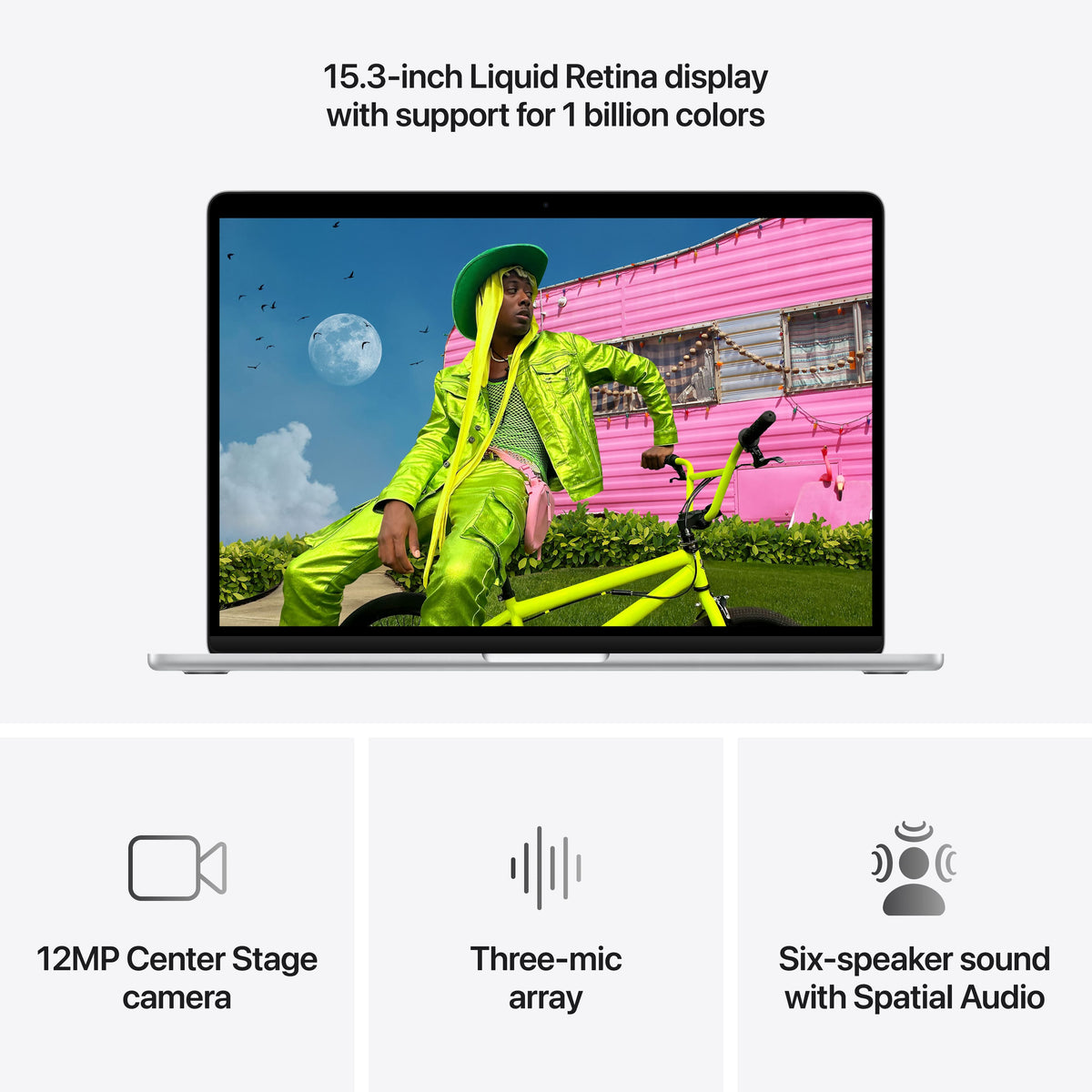 Apple - Refurbished MacBook Air 15-inch Laptop - M5 chip with 10-core CPU and 10-core GPU - 16GB Memory - 512GB SSD - Silver