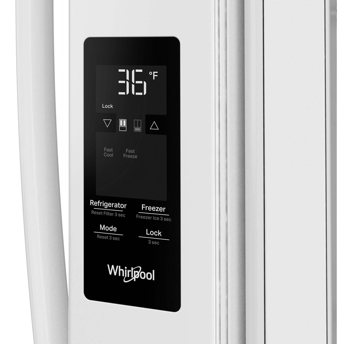 Whirlpool - 36 in. Wide 31 cu. ft. French Door Refrigerator with Ice Maker and Family-Sized Capacity - White