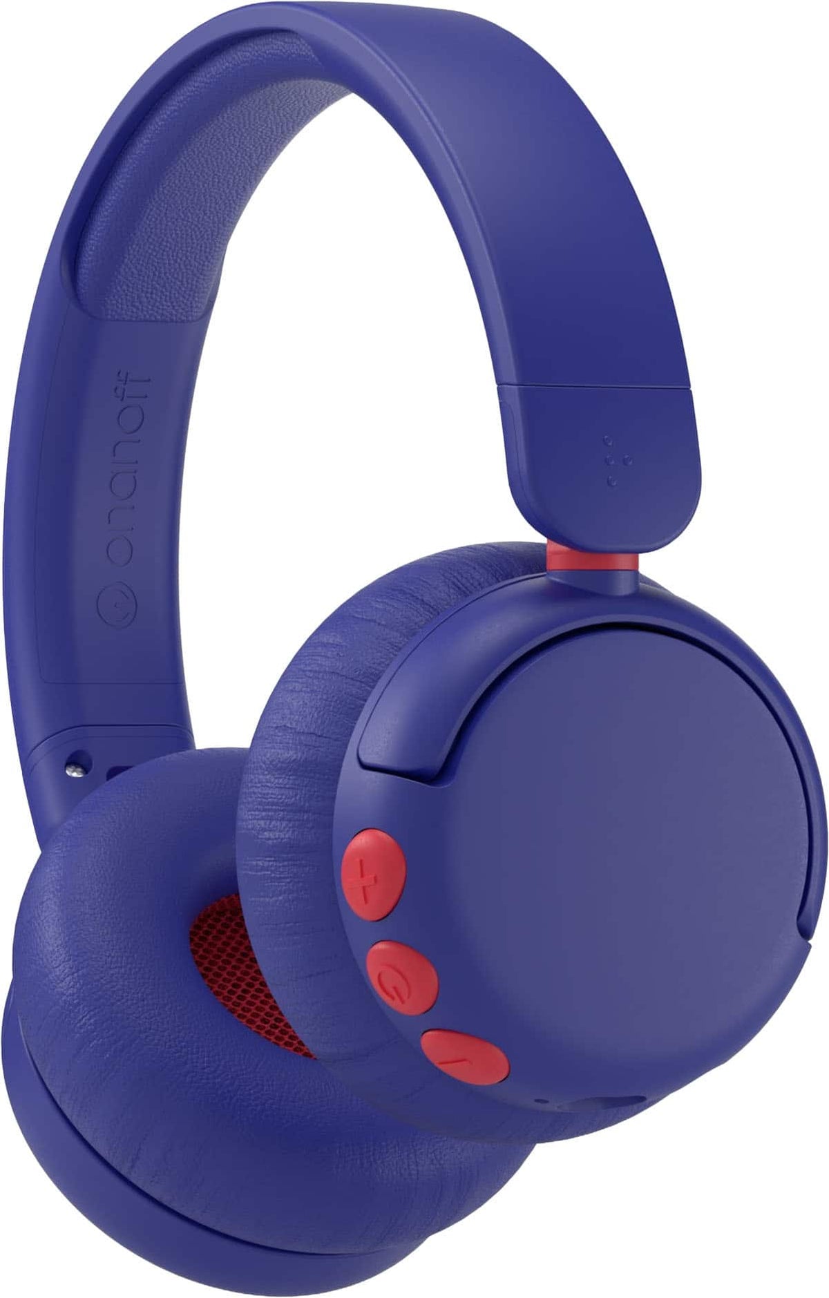 Made for Amazon BuddyPhones EcoTime Jr Wireless SafeAudio Over-the-Ear Youth Headset, Bluetooth (Ages 3-6) - Deep Blue