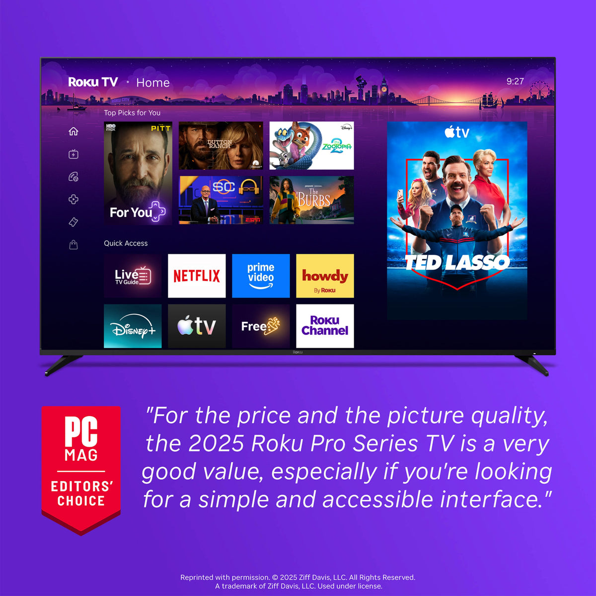 Roku - 65" Class Pro Series 4K QLED Mini-LED Smart RokuTV