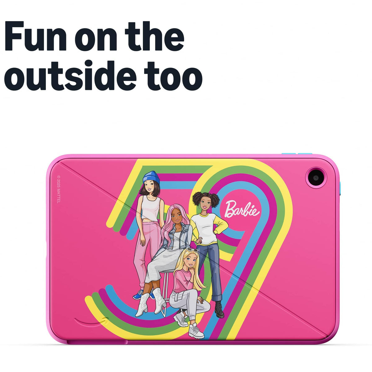 Amazon - Kids Tablet 8 Case for Ages 6+ – Protective and Slim, with Built-in Landscape and Portrait Stand - Barbie Club 59