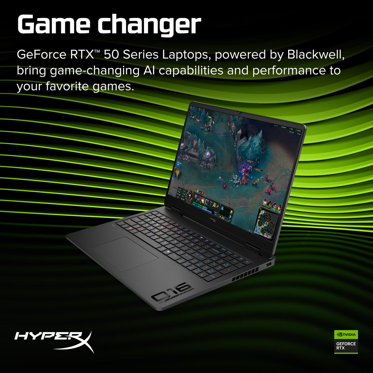 HyperX - OMEN 16" 165Hz 2.5K OLED Gaming Laptop - AMD Ryzen 9 8940HX (2025) - 16GB Memory - NVIDIA GeForce RTX 5060 - 1TB SSD - Shadow Black
