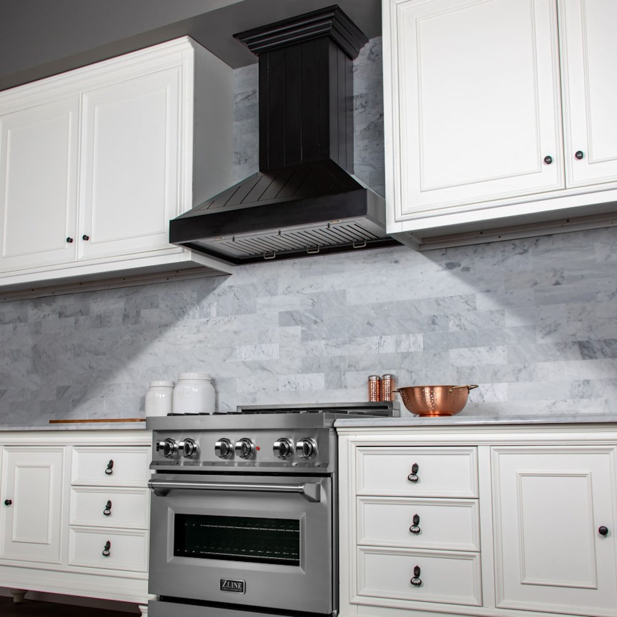 ZLINE - 36 inches - Externally Vented - Wall Range Hood - Black