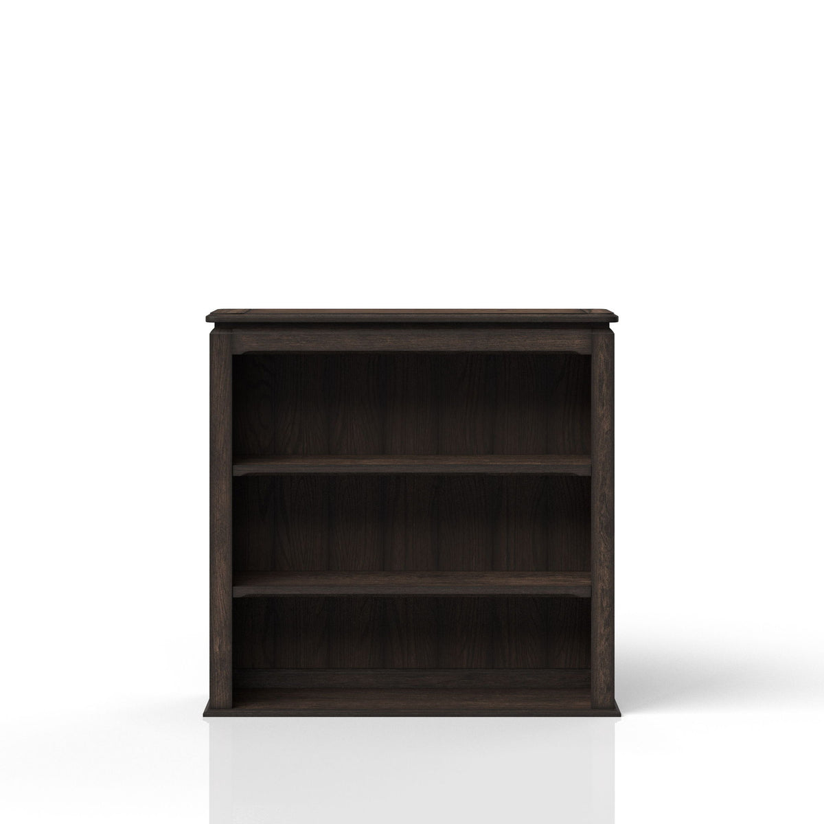 2 Shelf Bookcase Hutch - Chocolate