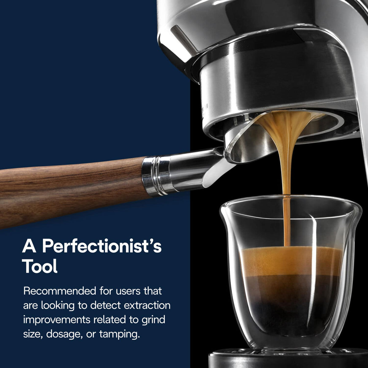 De'Longhi - Rosewood Bottomless Portafilter - Stainless Steel