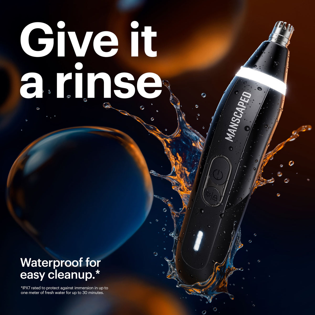 Manscaped - Weed Whacker 3.0 Pro Ear, Nose & Eyebrow Trimmer - Black