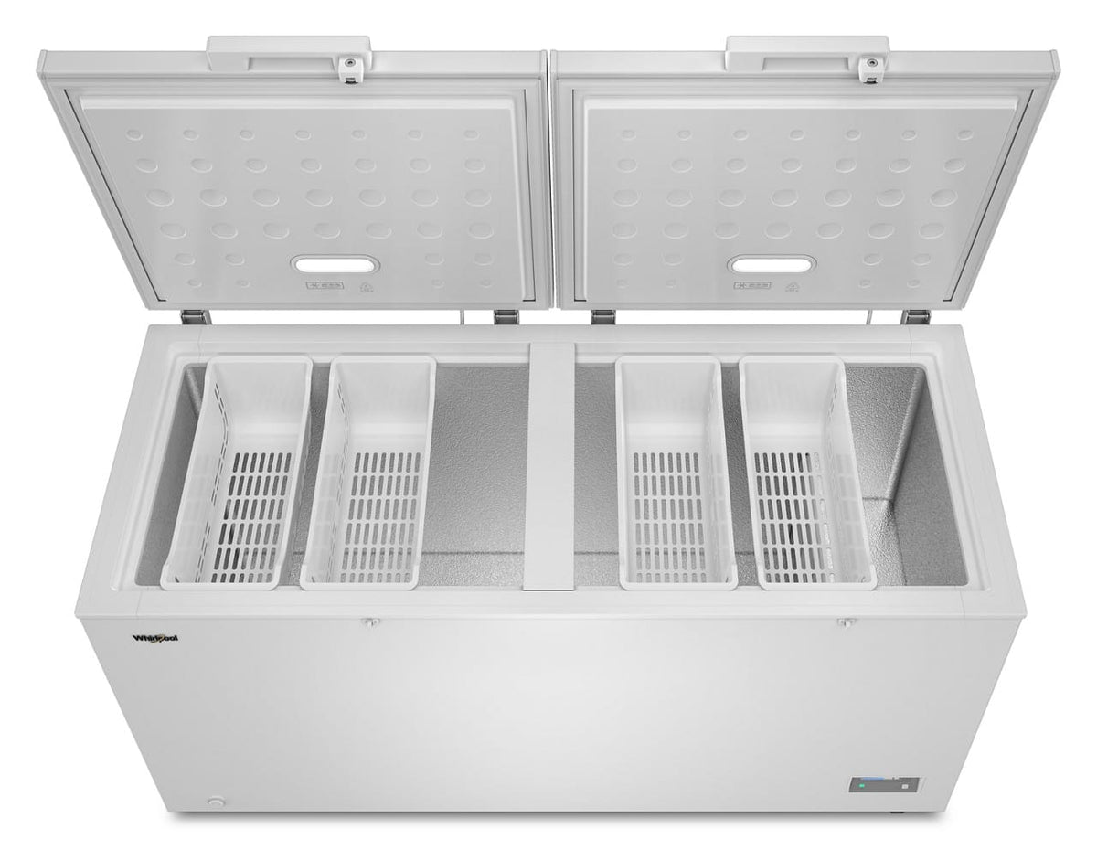 Whirlpool - 19 cu. ft. Convertible Freezer-to-Fridge Chest Freezer with 4 Storage Baskets - White