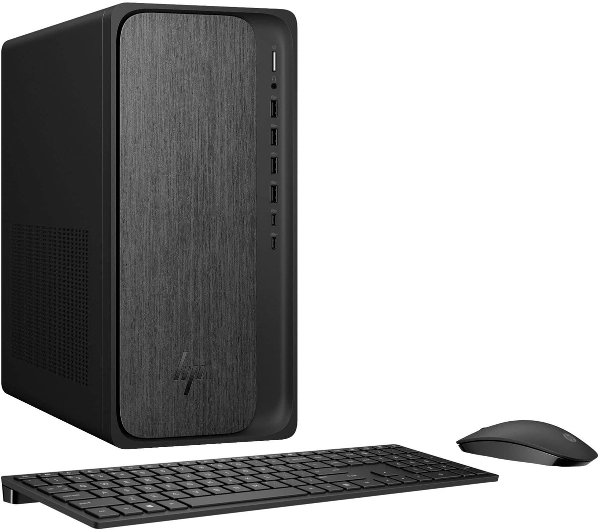 HP - OmniDesk Desktop - AMD Ryzen 3 8300G 2024 - 8GB DDR5 Memory - 256GB SSD - Gray Wood