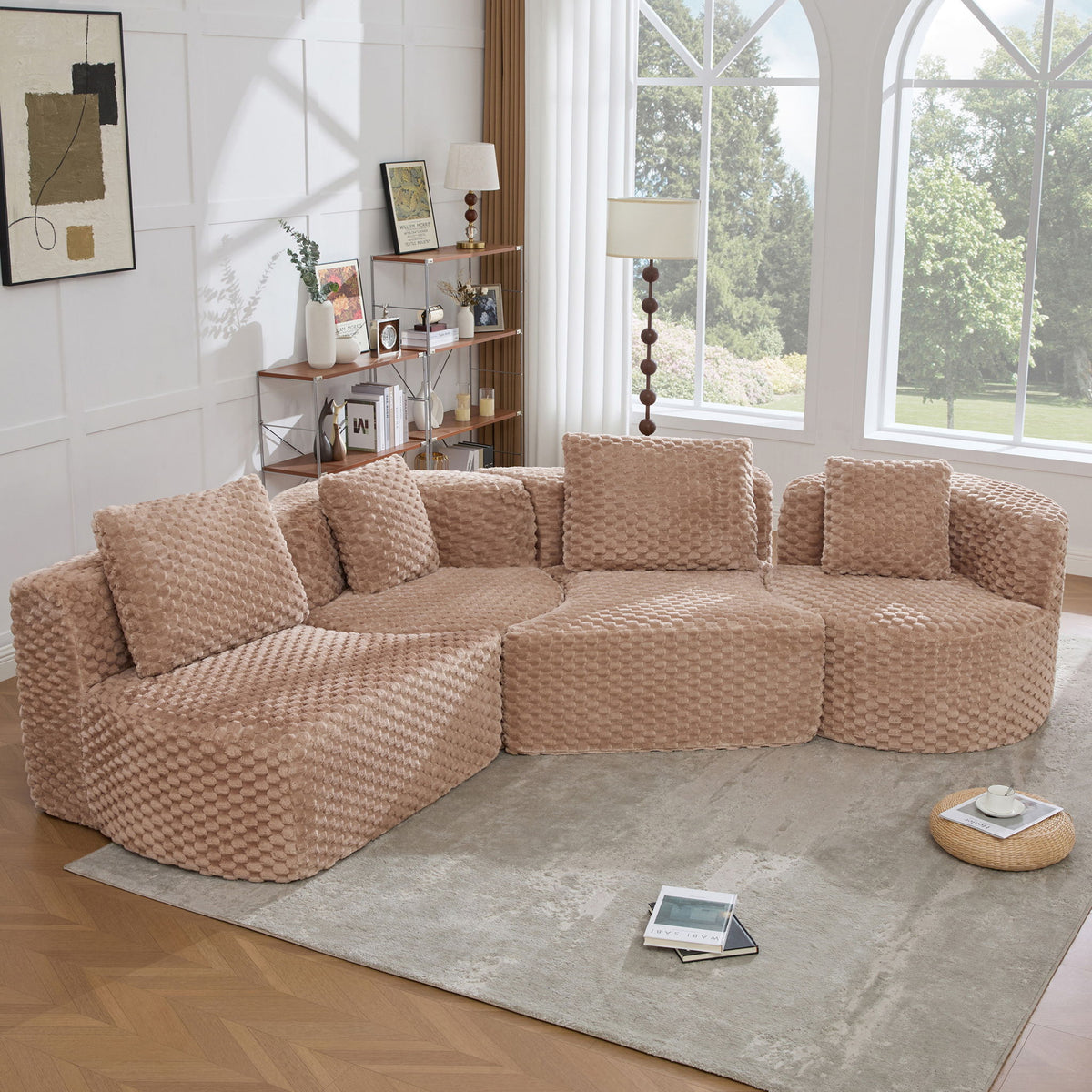 Sofá seccional modular con diseño de combinación libre