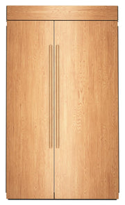 KitchenAid - 48" wide 30 cu. ft. Built-In Panel-Ready (not included) Side-by-Side Refrigerator with Platinum Interior - Custom Panel Ready