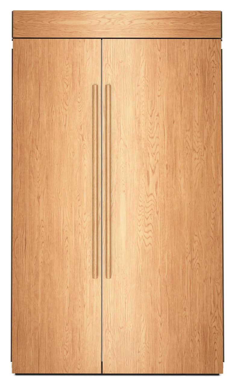 KitchenAid - 48" wide 30 cu. ft. Built-In Panel-Ready (not included) Side-by-Side Refrigerator with Platinum Interior - Custom Panel Ready