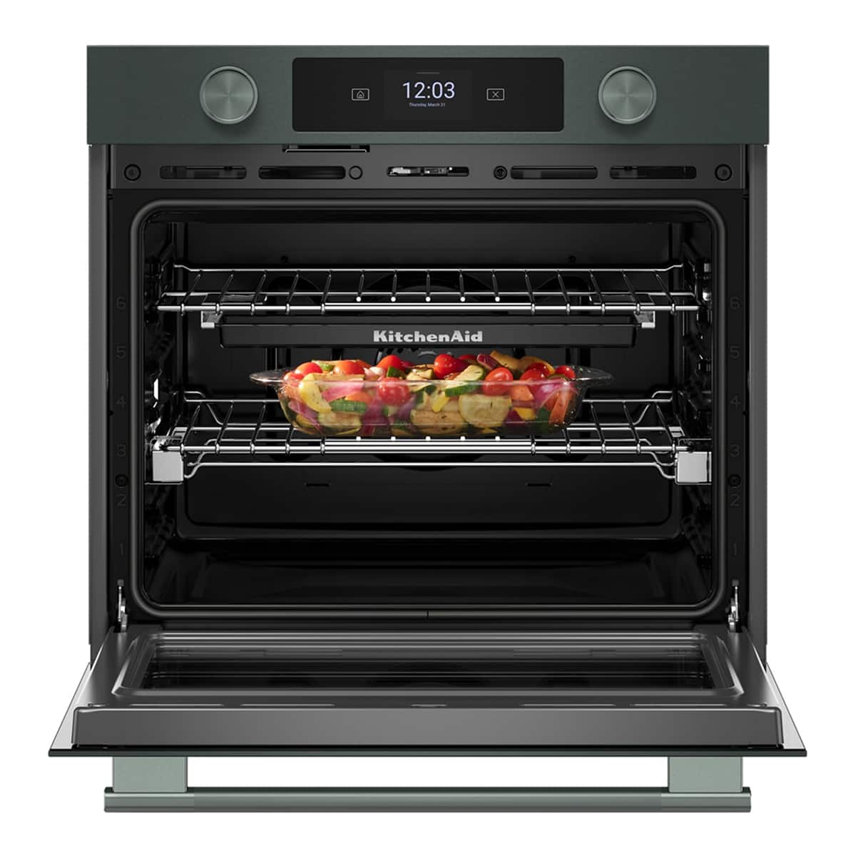 KitchenAid - 30" Smart Built-In Electric Single Wall Oven with Assisted Cooking Modes - Juniper