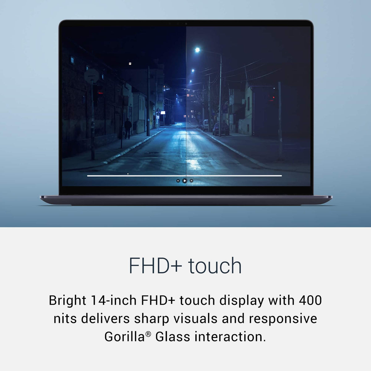 Dell - 14" 2K Touchscreen Laptop - Intel Core Ultra 7 355 2026 - 16GB Memory - 512GB Storage - Copilot+ PC - Celestial Blue