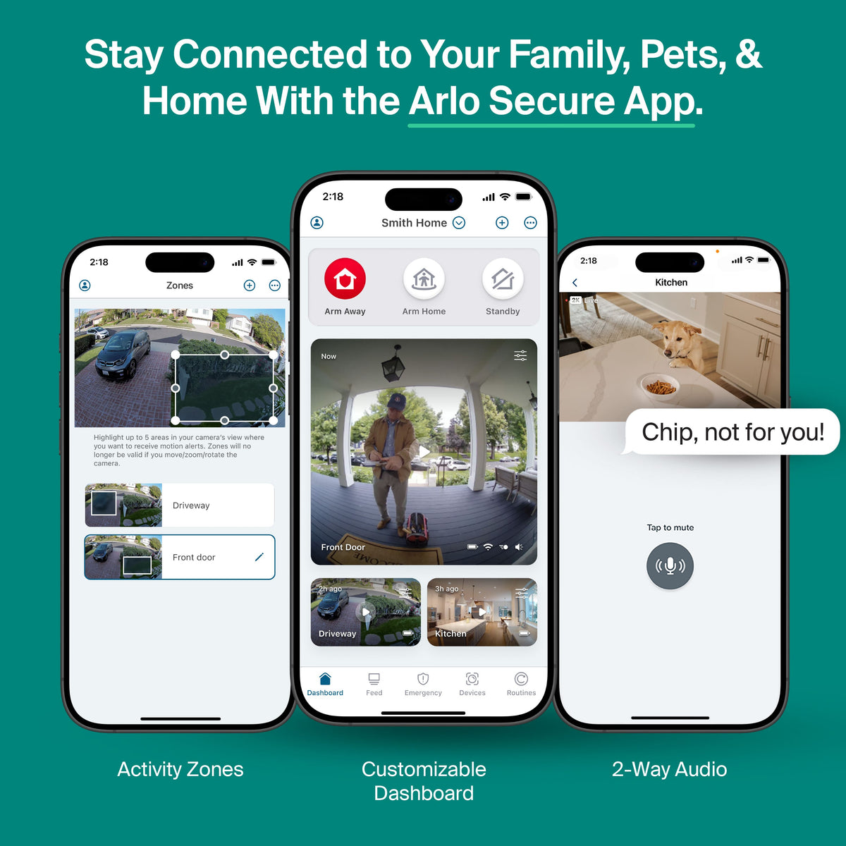 Arlo - Essential Outdoor Security Camera 2K (3rd Gen, 2025 Release) - Wireless, Rechargeable Camera with Yard Sign, 4-Cam - White