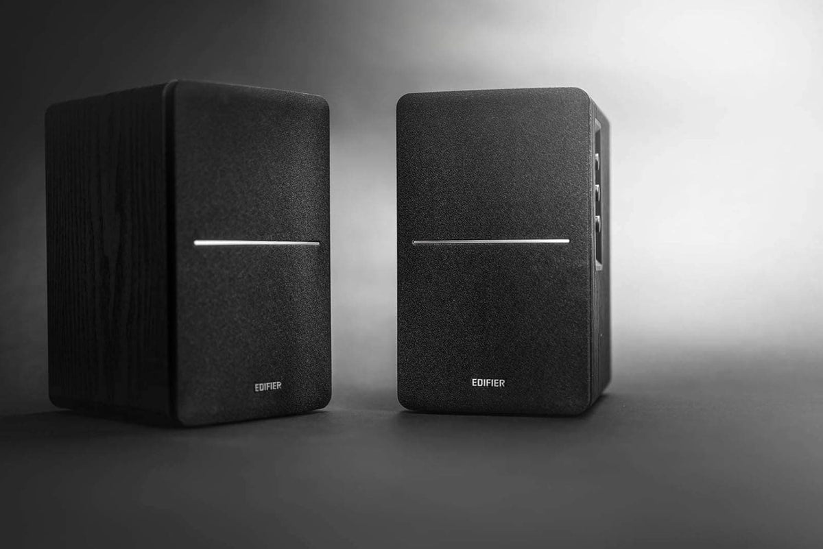 Edifier - R1280DB Powered Bluetooth Bookshelf Speakers, Computer Speakers - 42W RMS Optical Input - Wireless Studio Monitors - Black