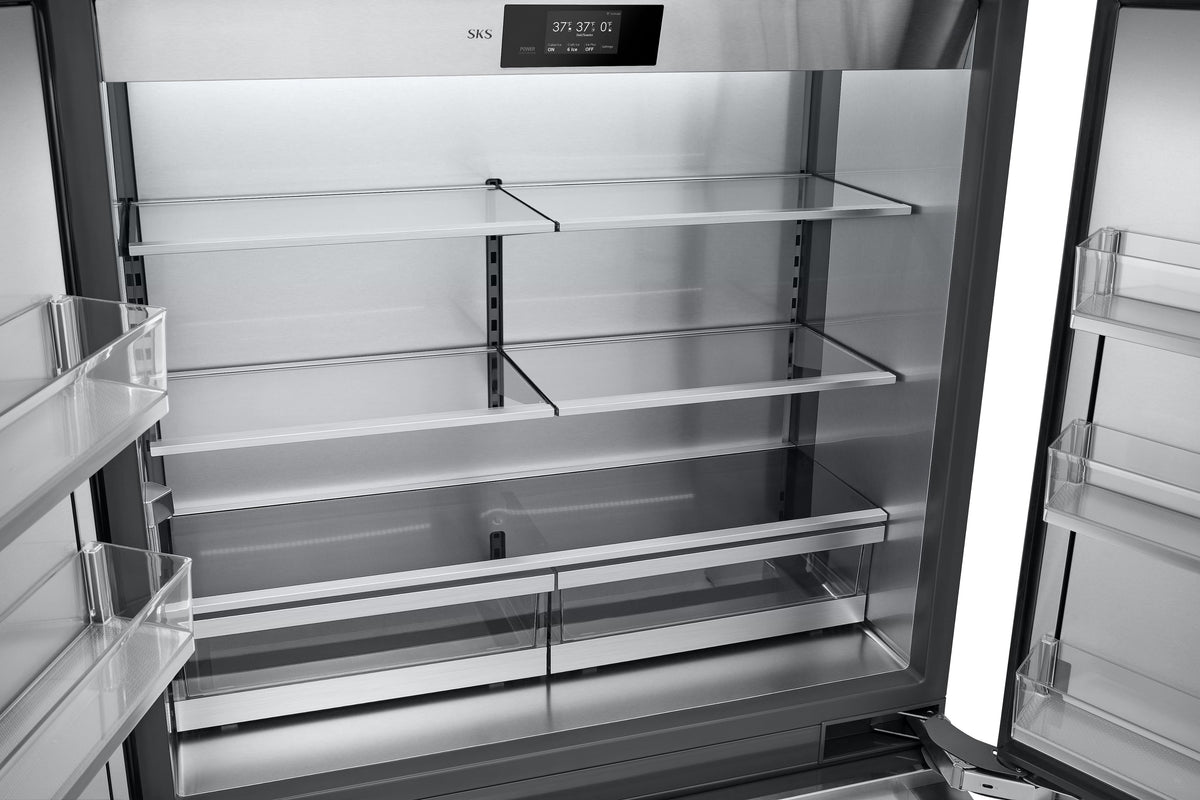 SKS - 48-in Built-In French Door Refrigerator - Stainless Steel