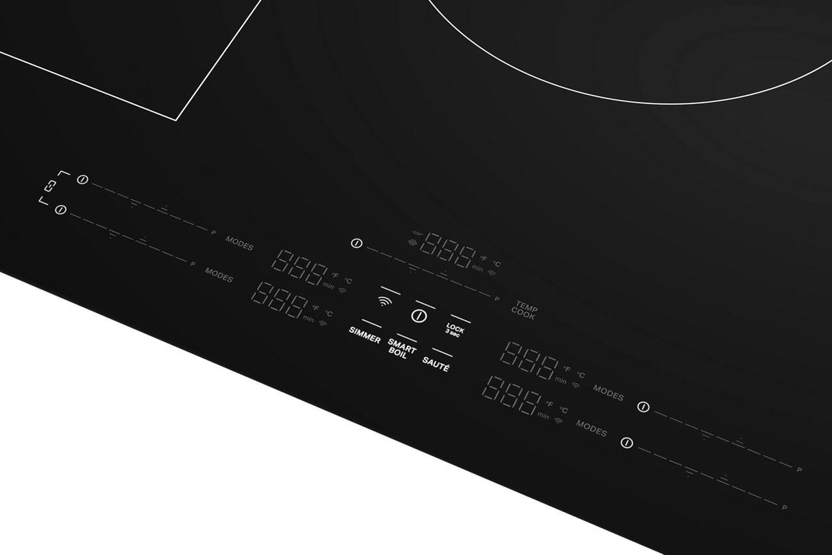 Maytag - 36 in. Wide 5 element Electric Induction Cooktop with Power Boost - Black