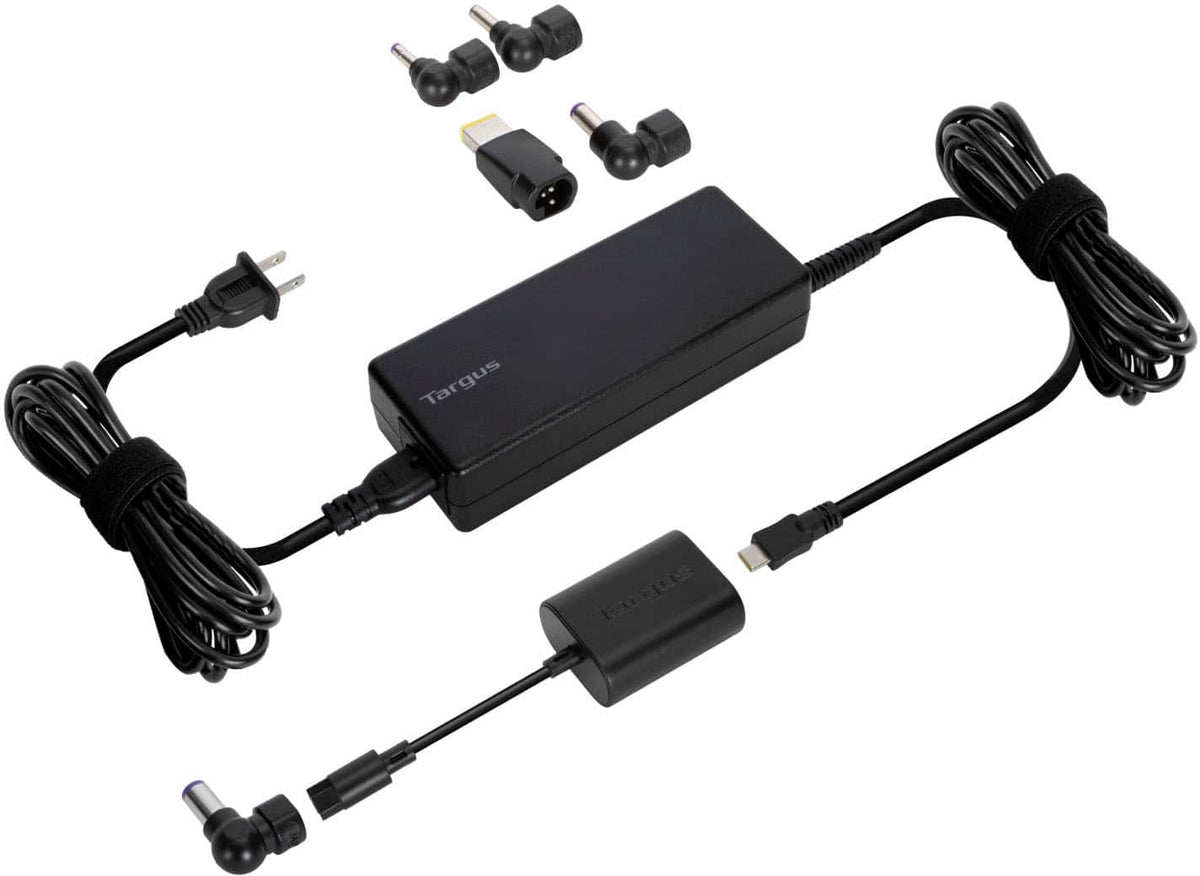 Targus - 100W Universal USB-C & Legacy Charger  Kit - Black