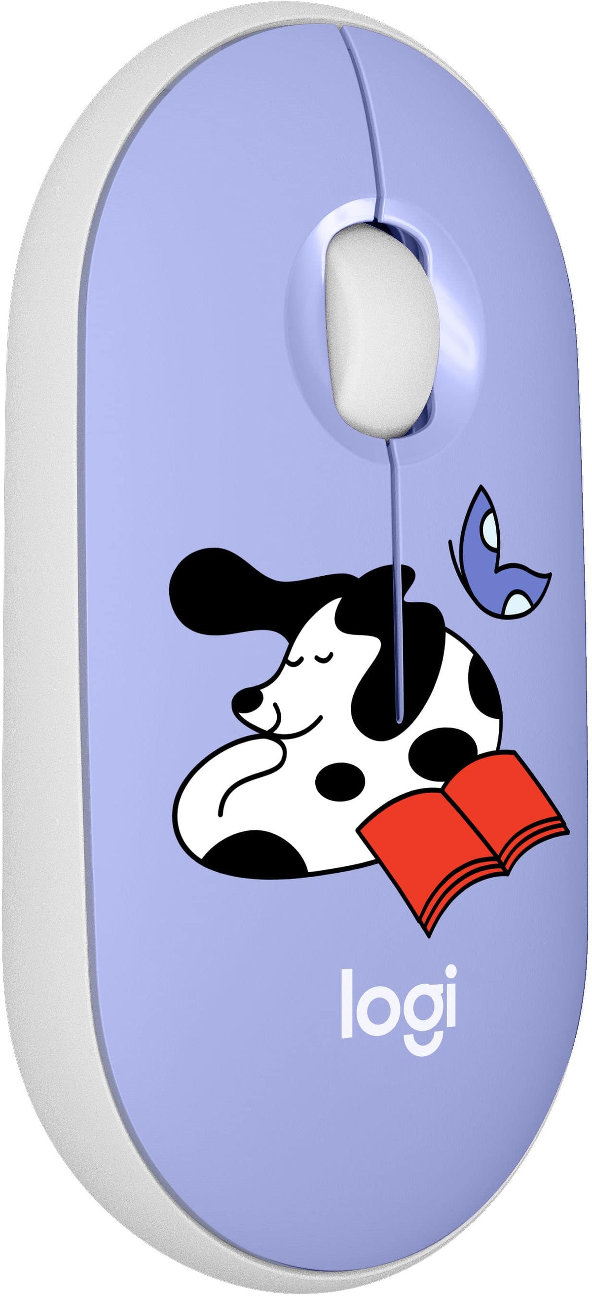 Logitech - Pebble Mouse 2 M350s Slim Bluetooth Wireless Mouse with Customizable Button and Quiet Click Limited Edition EdgyKatrina - Wireless - Study Buddy