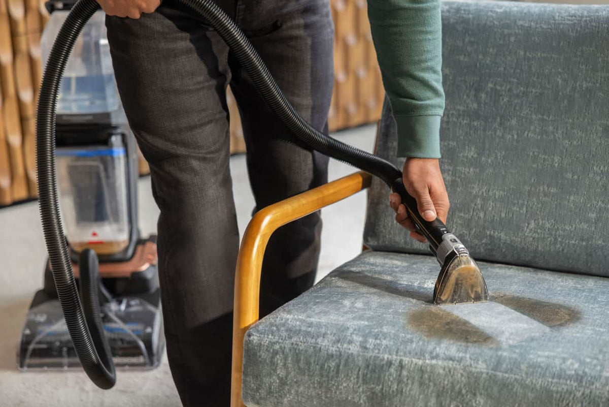 BISSELL - Revolution HydroSteam Upright Vacuum - Black / Copper Harbor