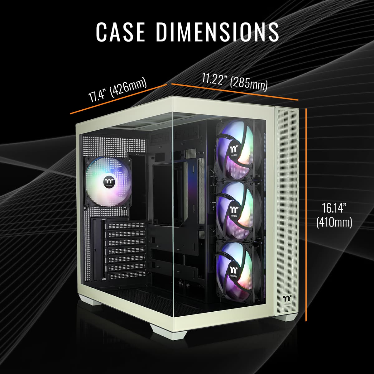 Thermaltake - LCGS View 9770M-380 Gaming Desktop AMD Ryzen™ 7 2025, 32GB RGB Memory, NVIDIA GeForce RTX 5070, 1TB SSD NVMe M.2, Wifi - Matcha