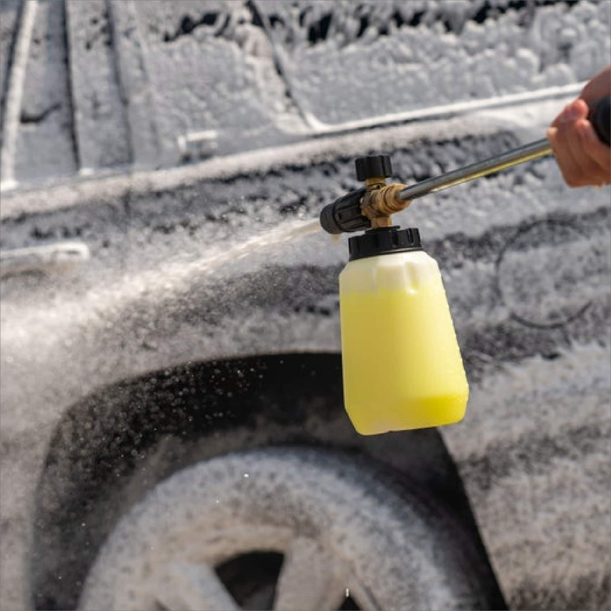 Greenworks - Pressure Washer Foam Cannon Attachment - Gray