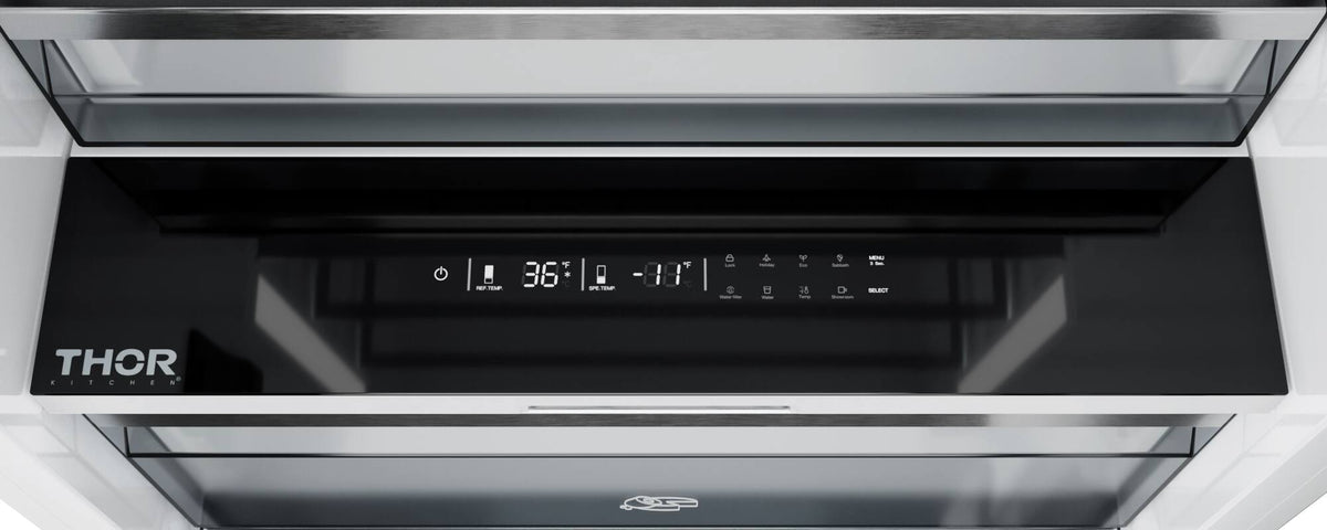 Thor Kitchen - 30 in. Wide 16.6-Cu. Ft. Built In Column Refrigerator - Custom Panel Ready - White
