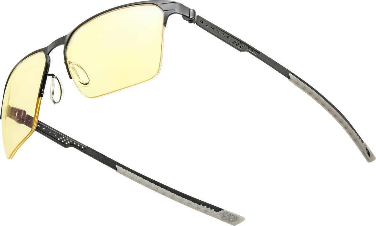 GUNNAR - Echo Pro eSports Performance Level Computer Glasses with Blue Light Reduction, Amber Lenses - Onyx