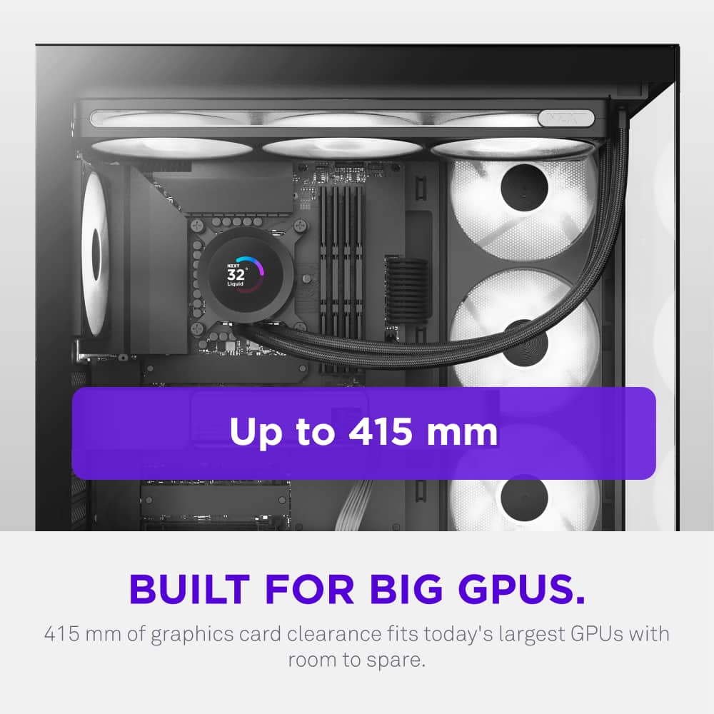 NZXT - S5 RGB Compact ATX Mid-Tower Computer Case - Black - Black