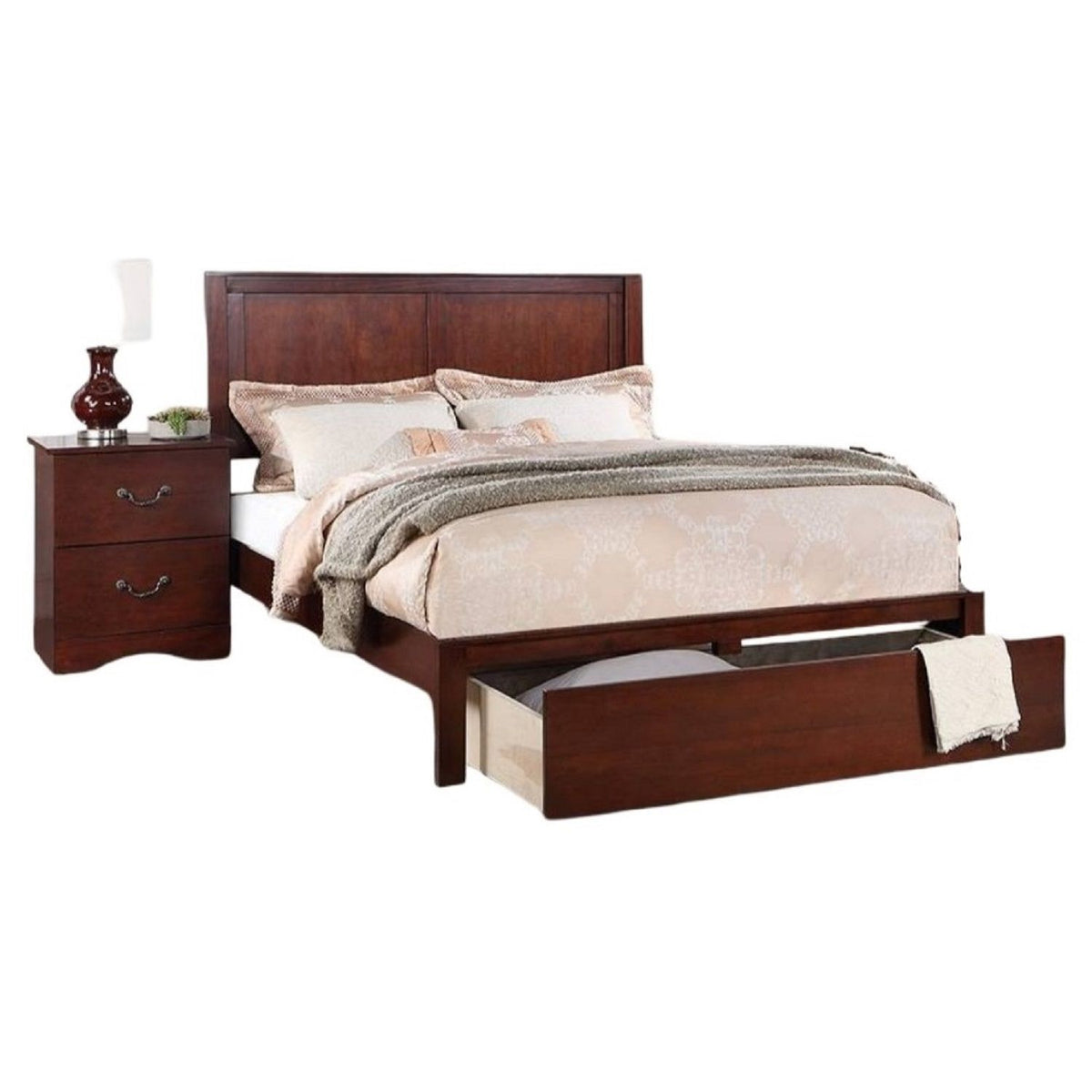 Cama con cabecero de 2 paneles