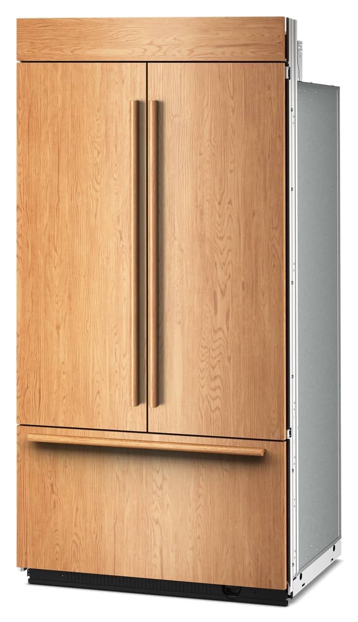 KitchenAid - 42" wide 24.2 cu. ft. Built-In Panel-Ready (not included) French Door Bottom Mount Refrigerator with Platinum Interior - Custom Panel Ready