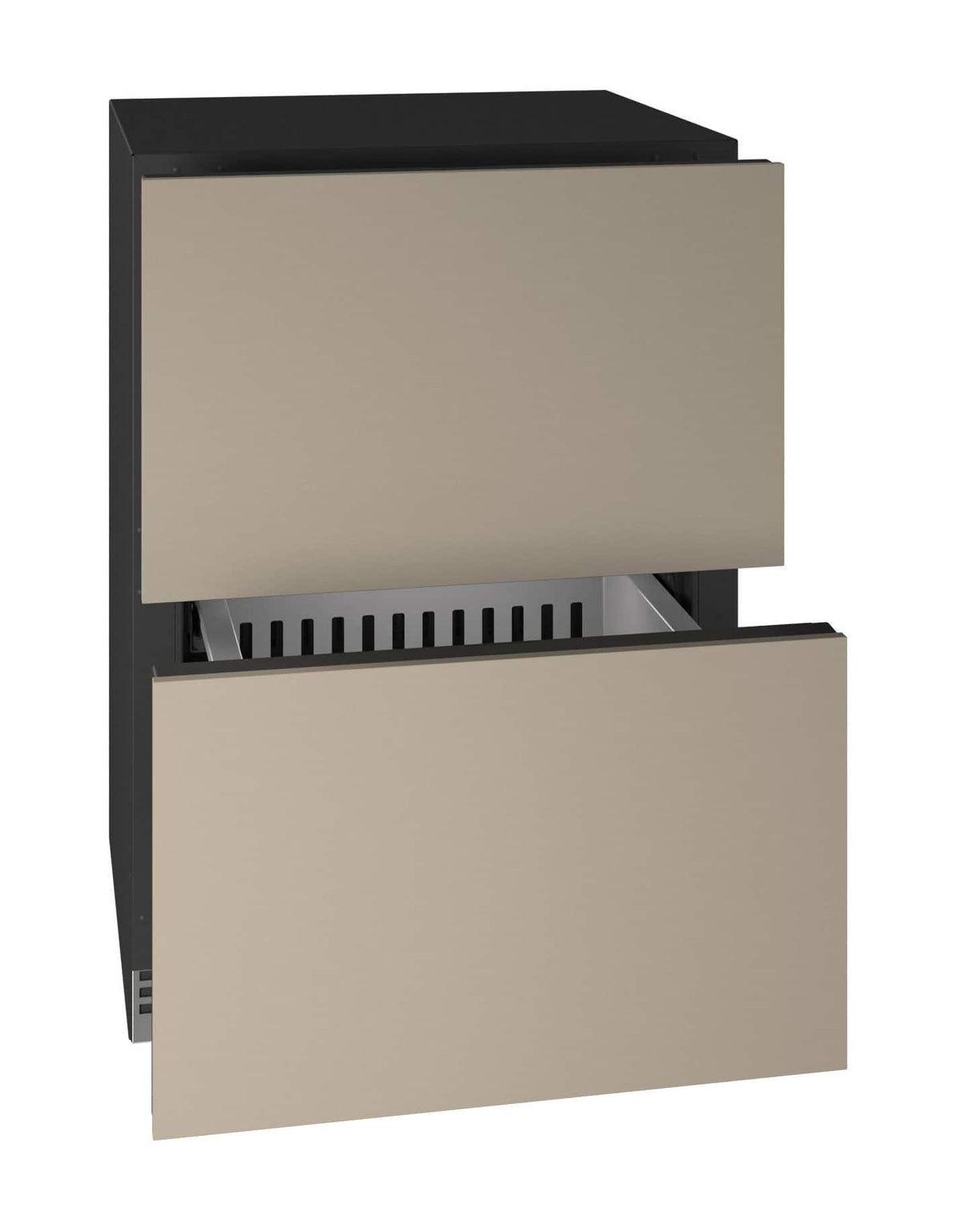 U-Line - 24"W. 5.1 Cu.Ft. Built-In Panel Ready Compact Refrigerated Drawers - Custom Panel Ready