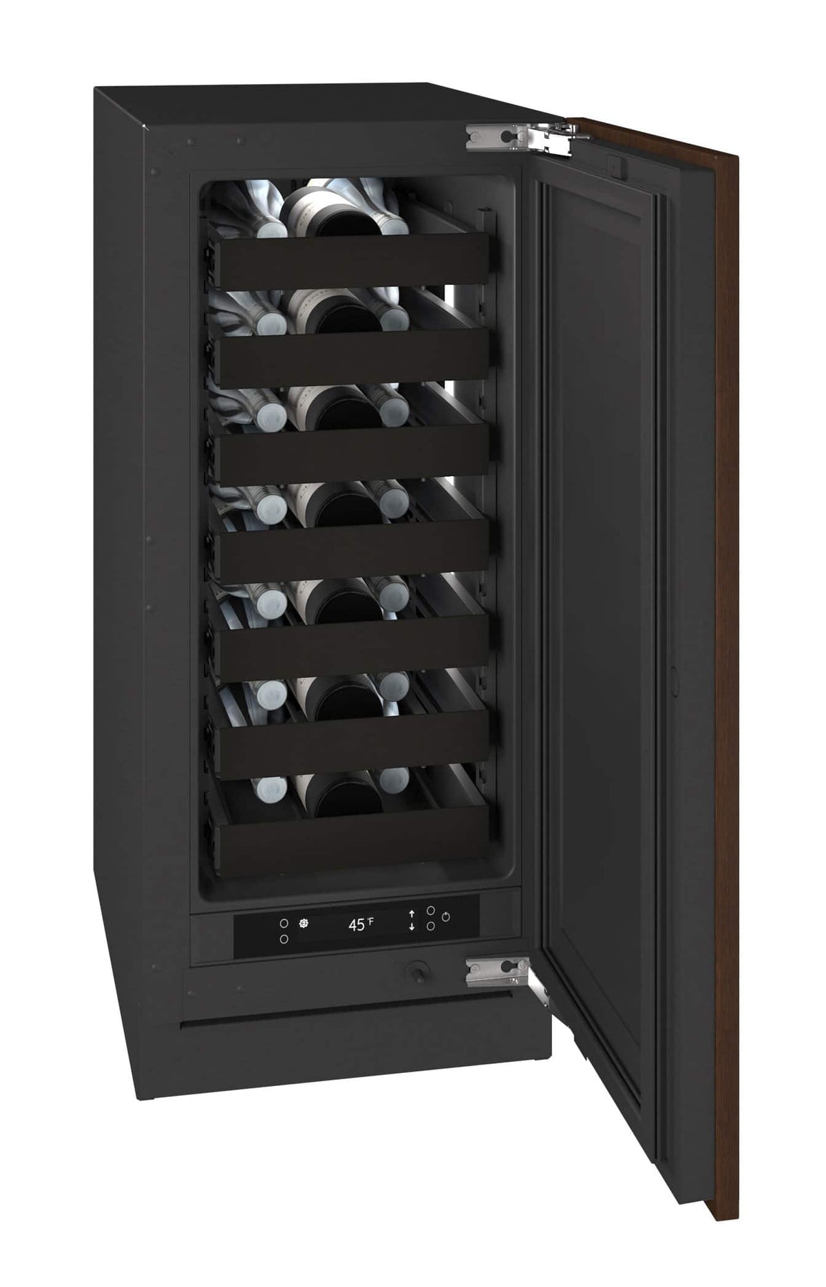 U-Line - 15"W. 2.8 Cu.Ft. Built-In Wine Refrigerator-Panel Ready - Integrated Solid