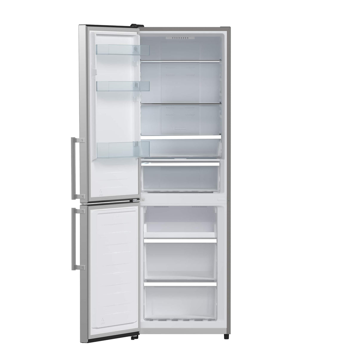 Forno Appliances - Guardia 10.8 Cu. Ft. Compact Fridge with Bottom Freezer - Stainless Steel