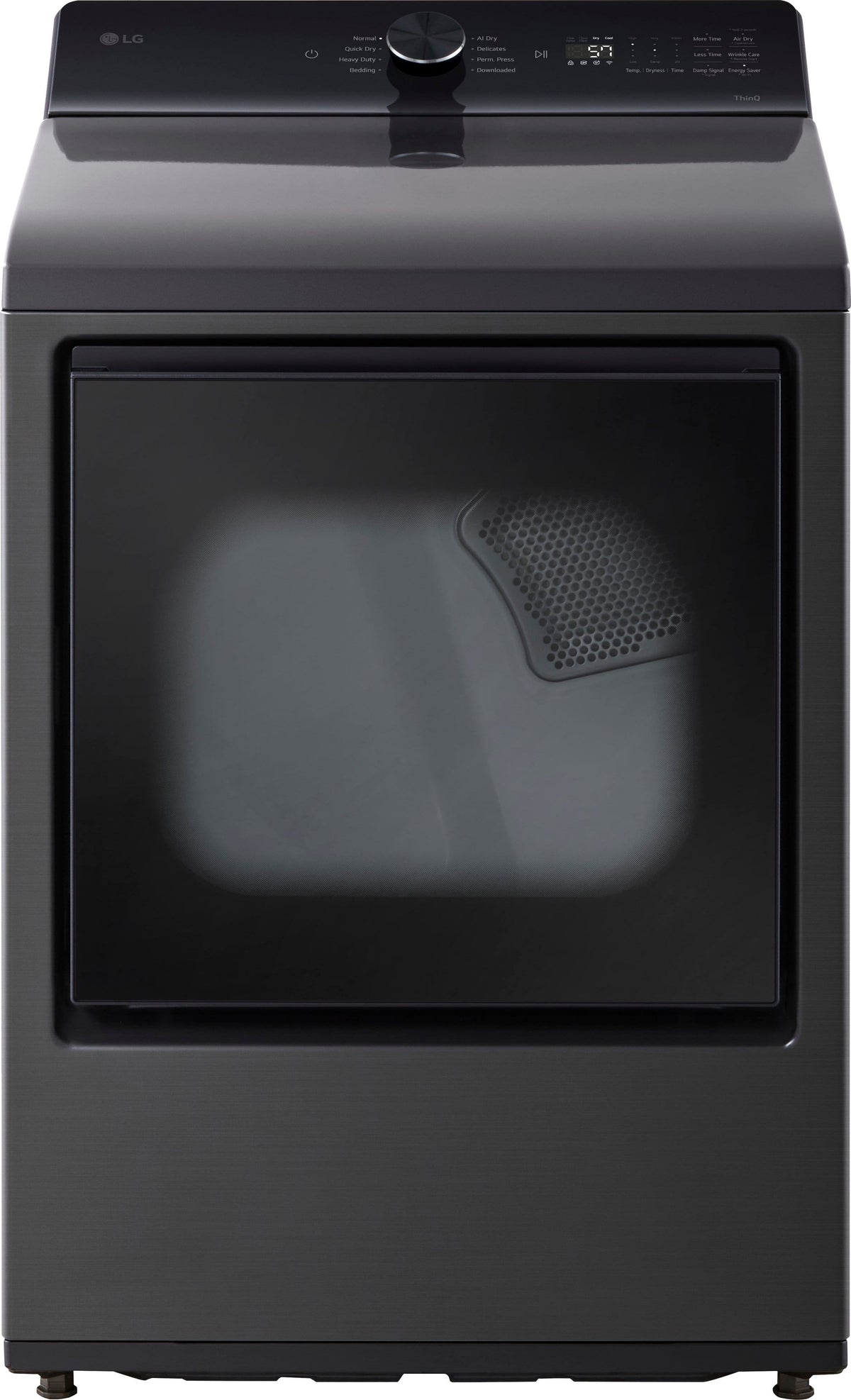 LG - 7.3 Cu. Ft. Smart Gas Dryer with Sensor Dry - Custom Panel Ready